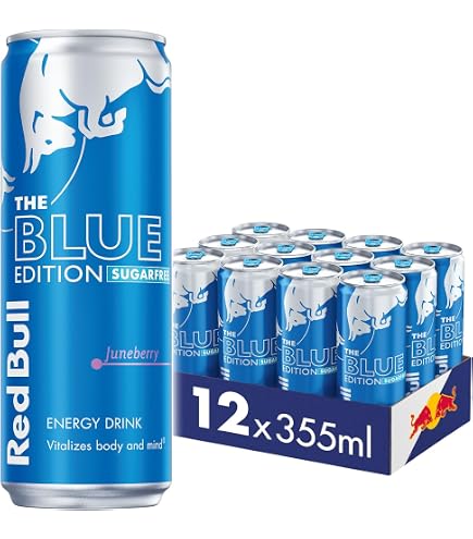 Red Bull Energy Drink Blue Edition Juneberry 250 ml x12 : Amazon